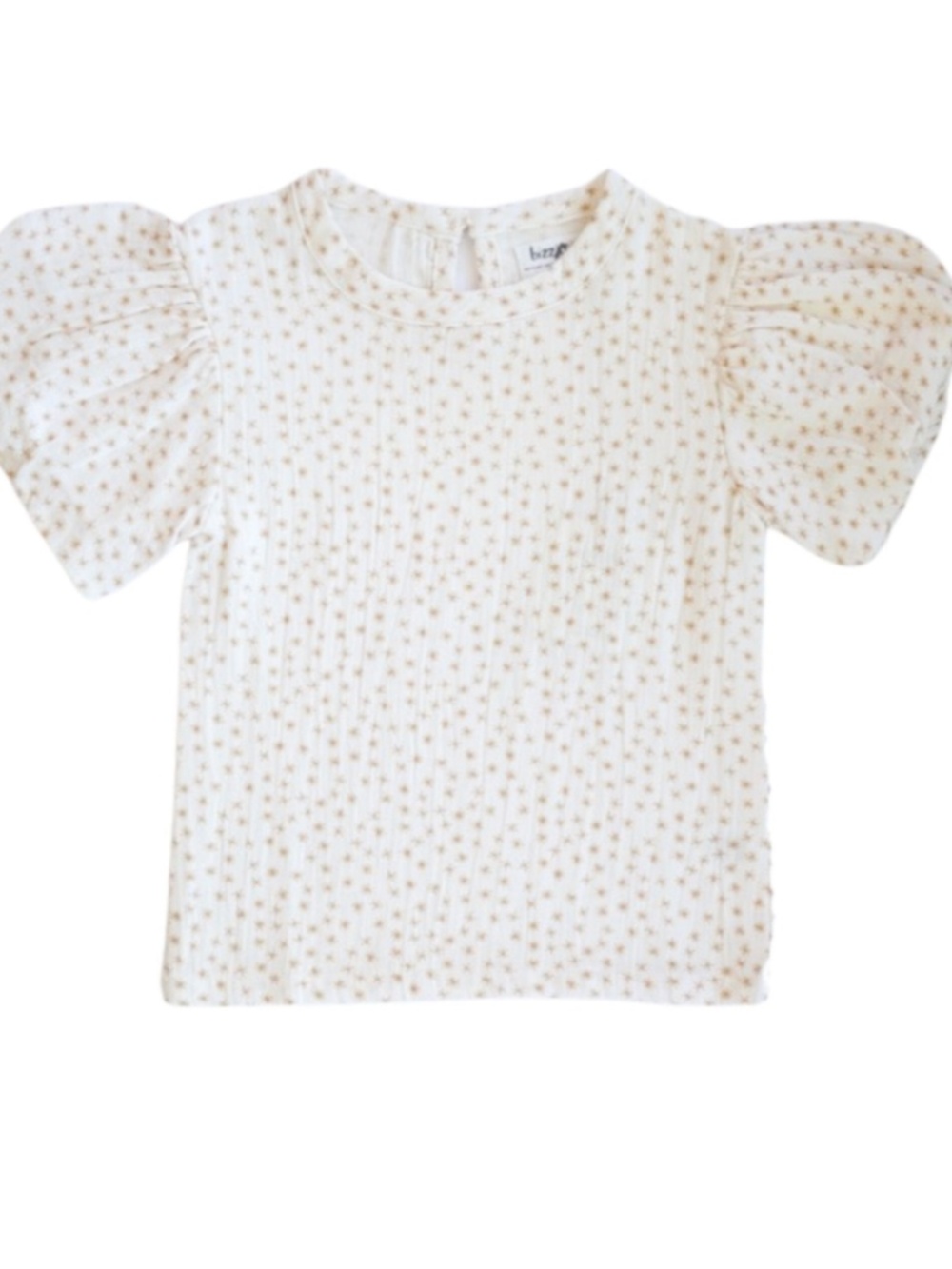 Bizz x Siss Twinkle Twinkle Flutter Tee, Cream 5
